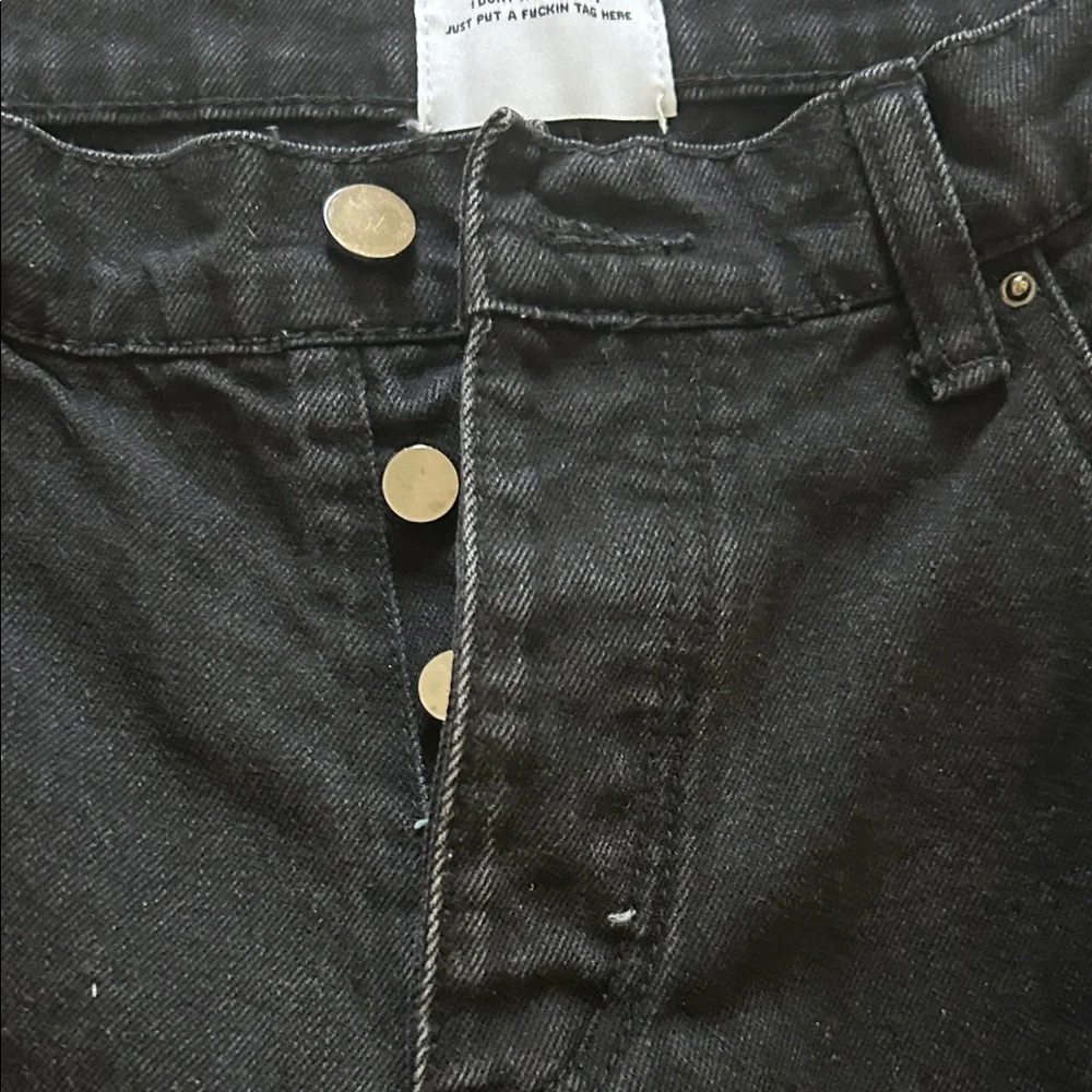 MNML Black Slim Ripped Jeans
